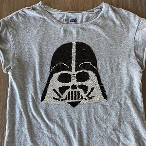 Girls Star Wars Sequin Flip Shirt